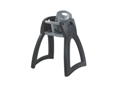 Breeze højstol koksgrå/grå | Stabelbar børnestol med sikkerhedssele