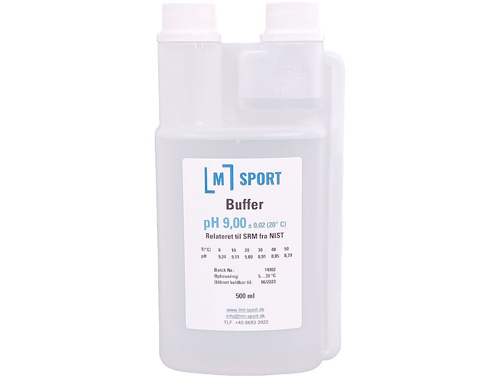 Buffer 500 ml | pH 9 | Doseringsflaske
