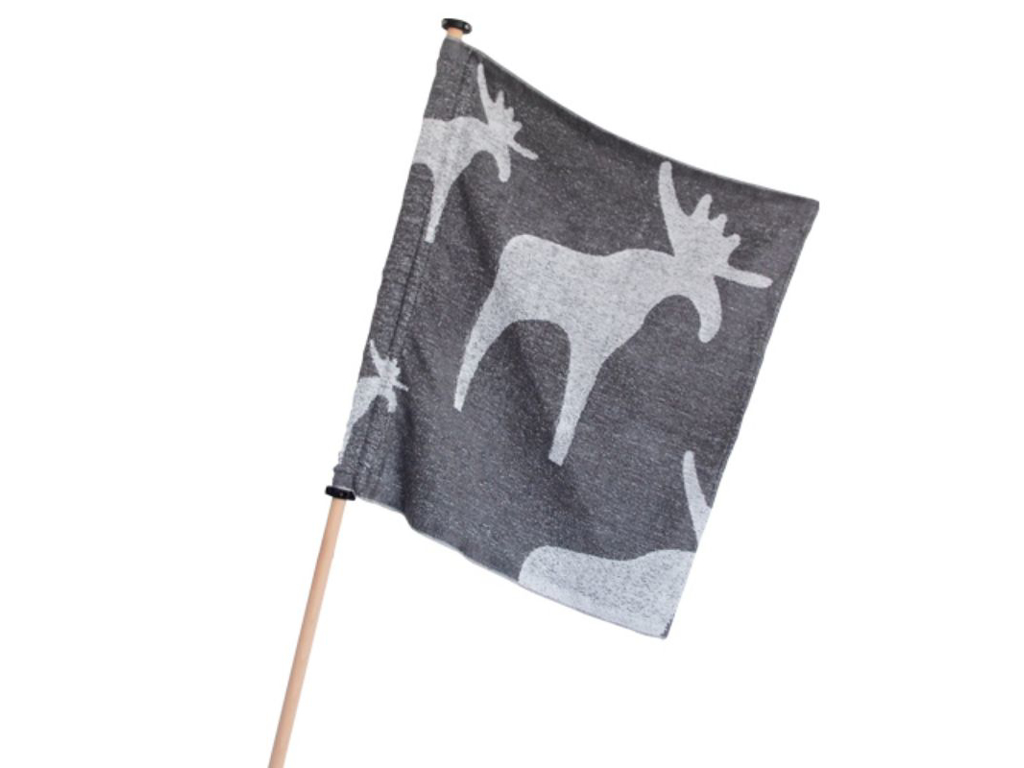 Vifteflag | Sæt 2 | m/stænger | Elg | Finnsa