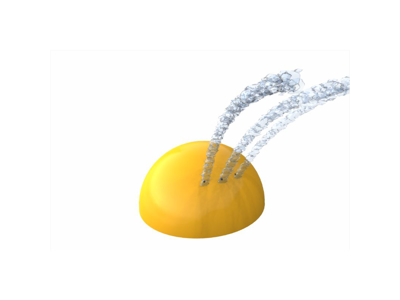 "Half a Ball" sprinkler | Coloured | Aqua Drolics