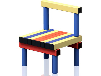 Børnestol u/armlæn 30 x 35 x 47 cm | KDS(CH) | Vendiplas