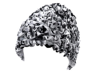 Badehætte t/voksne | Gummi | M/crinkle | Flerfarvet | BECO