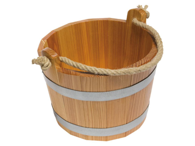 Saunaspand m/reb | 6,5 l | Lærk | Forseglet | Finnsa