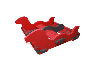 "Røde Orm" | 1940 x 1750 x 690 mm | Malmsten