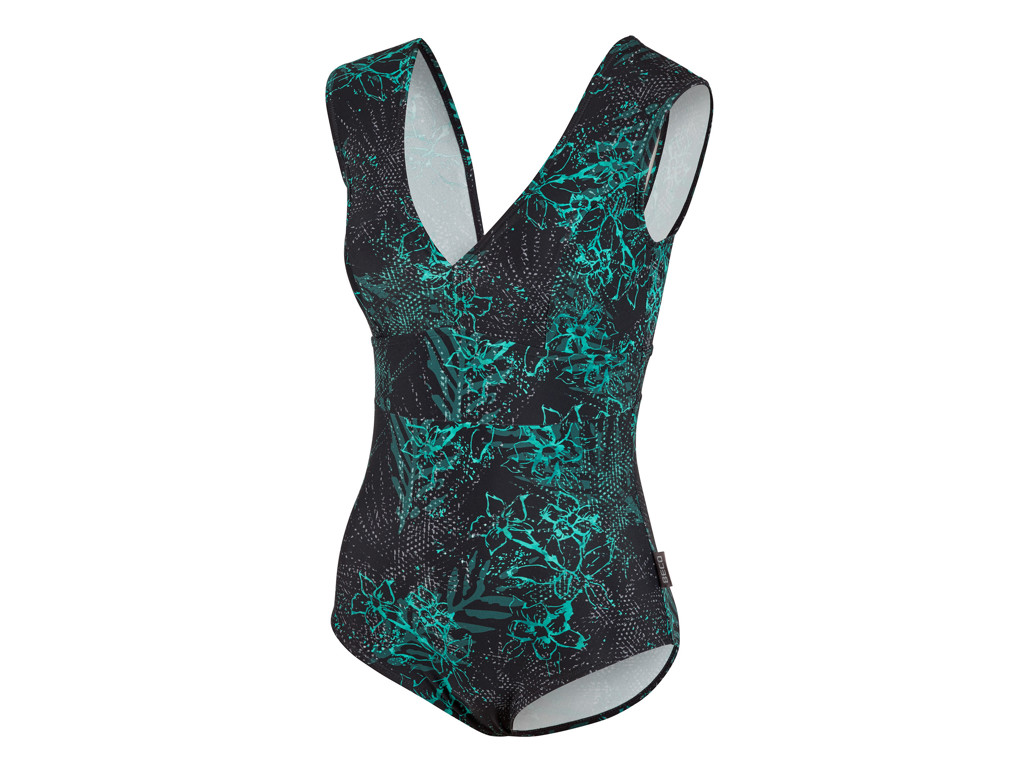 Badedragt t/kvinder | D-skål | "Mint Flowers" | BECO