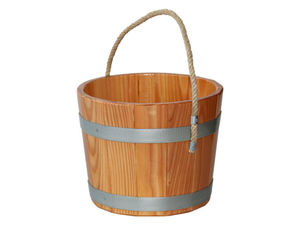 Saunaspand | Lærk | 5 l | Forseglet | m/reb | Finnsa