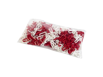 Plastkæde 25 m | rød/hvid | Afspærring