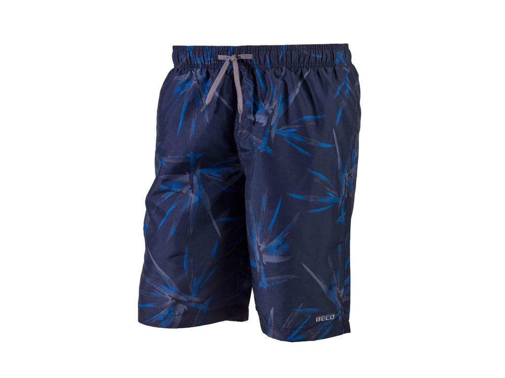 Badeshorts t/mænd | Mørkeblå m/print | BECO