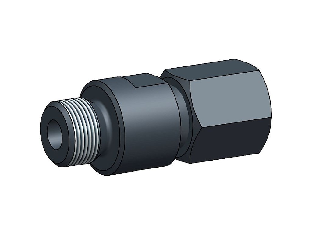 Slangetilslutning PVC 1/4-6/8 mm.