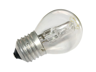 Halogenpære | 230V 28W E27 | Dråbeform | Finnsa