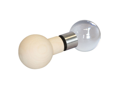 Dørgreb | Ball | Ahorn/glas kombination | Finnsa