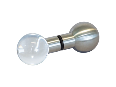 Dørgreb | Ball | Glas/rustfrit stål kombination | Finnsa