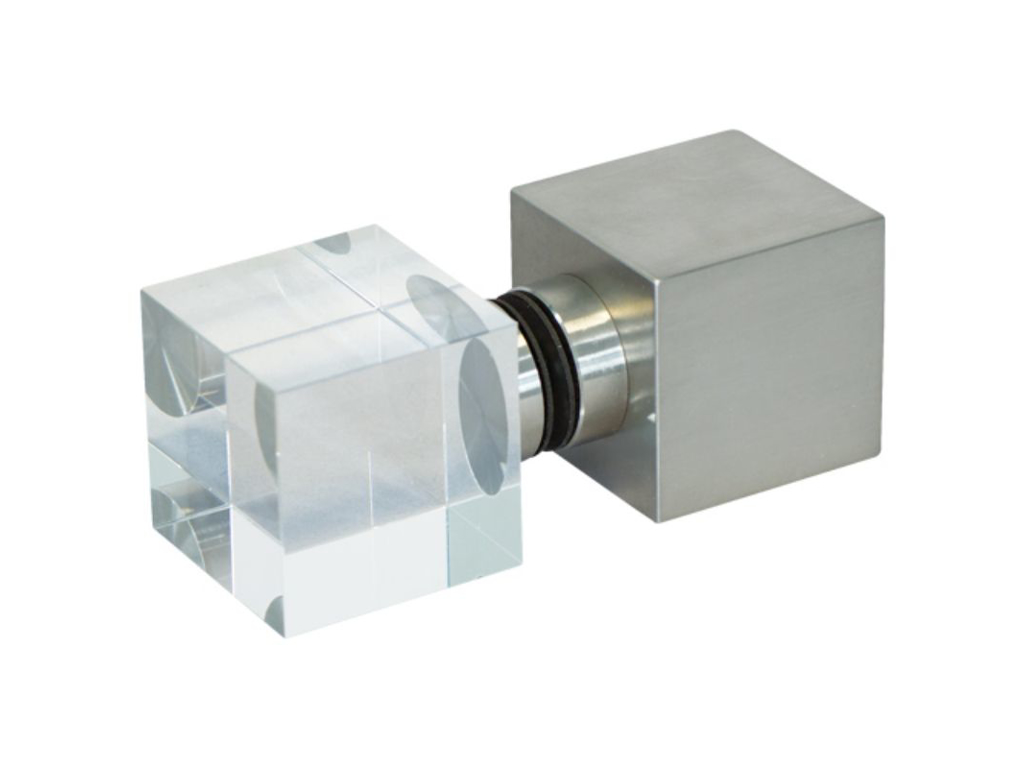 Dørgreb | Cube | Glas/rustfrit stål kombination | Finnsa