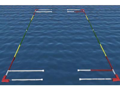 Bane t/strandvandpolo | Deluxe | L15 x B10-12,5 m | Malmsten