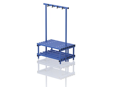 Bænk m/knagerække 100 x 71 x 170 cm | BH1000/710 | Vendiplas