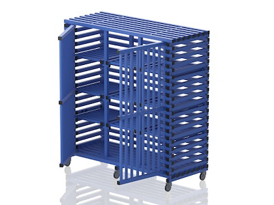 Vogn m/låger u/tophylde 176 x 76 x 192 cm | MEGA12 | Vendiplas