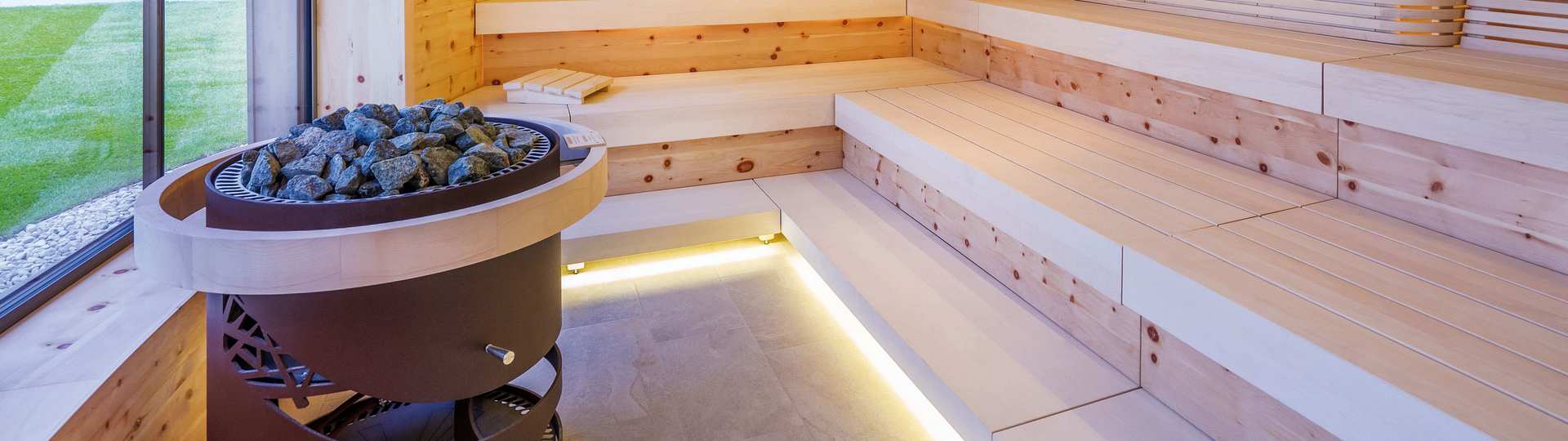 EOS sauna- og wellnessmiljø med saunaovn