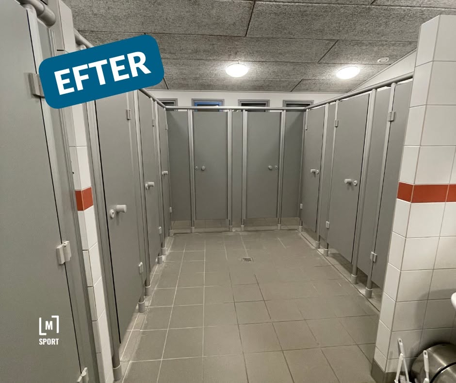 Detalje af det nye inventar i Skiveren Campings badefaciliteter