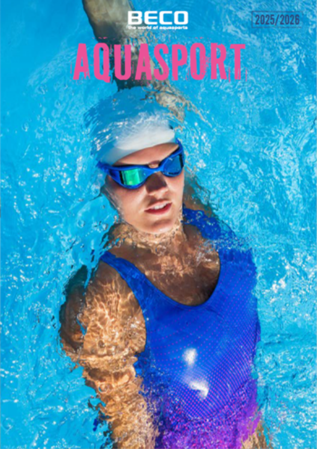 Forside på BECO Aquasport 2025 katalog
