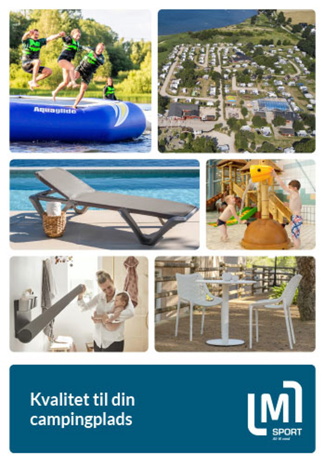 Forside på LML SPORT katalog til campingpladser 2025
