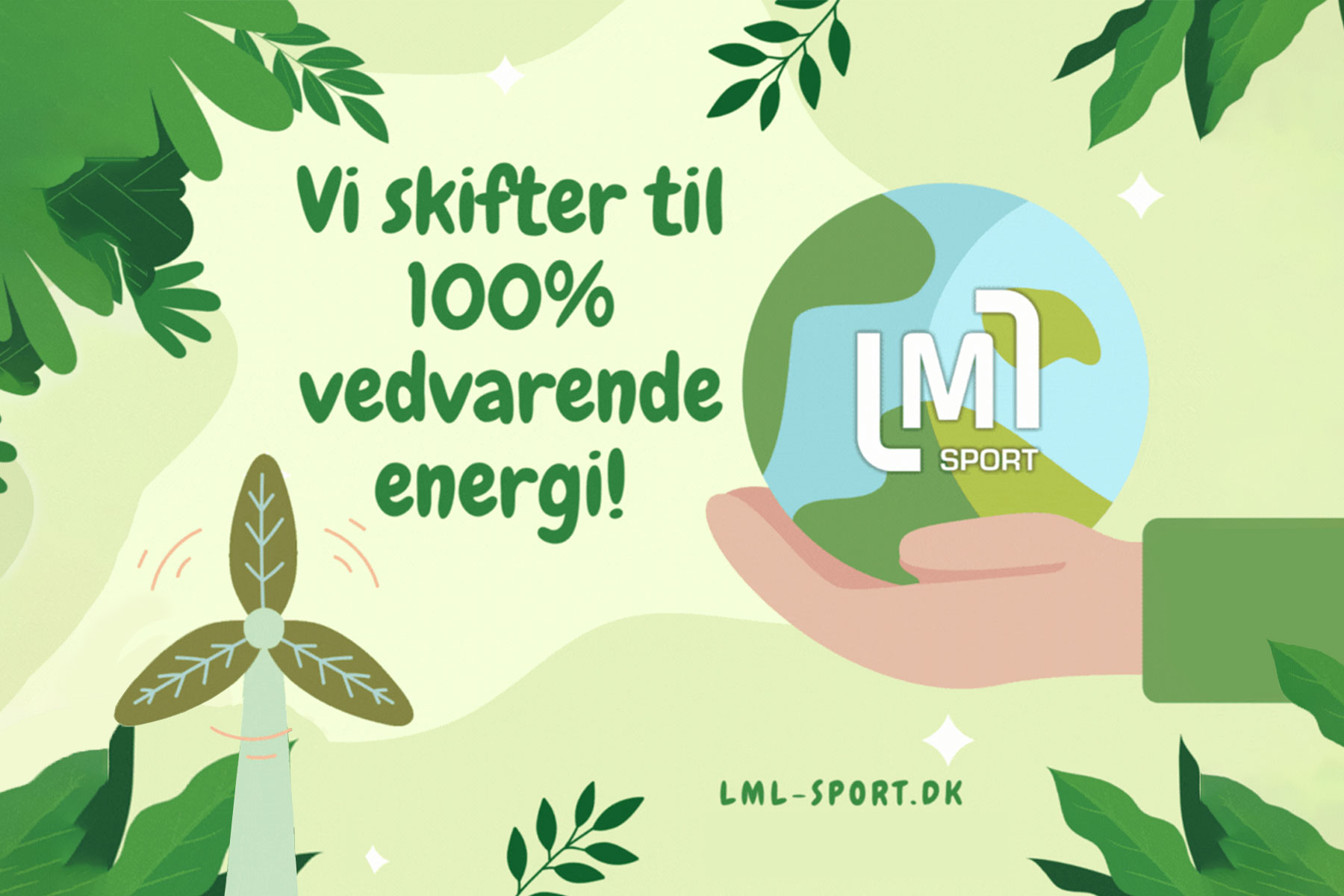 LML SPORT skifter til 100 procent vedvarende energi