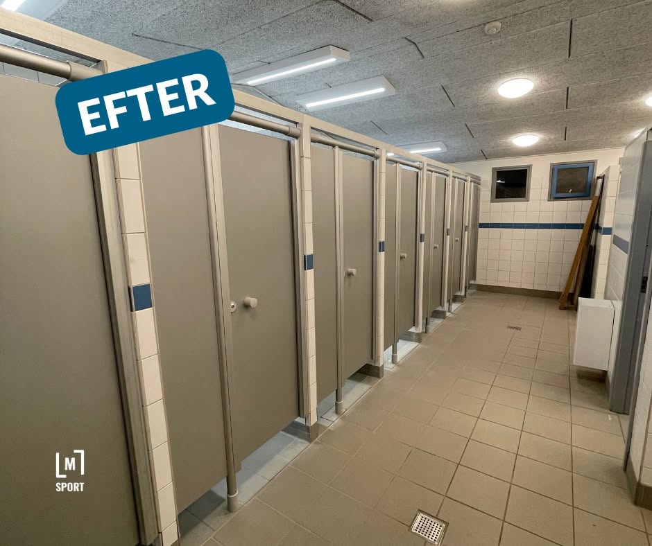 Ny række af Geschwender-skillevægge på Skiveren Camping